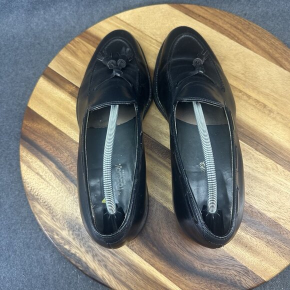 Footjoy Classics Black Leather Tassel Loafer Mens Sz 12C Casual Slip On Shoes - Picture 8 of 12